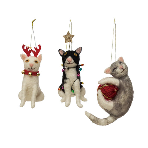 Wool Cat Ornament