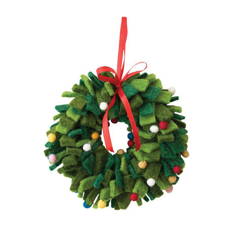 *Wool Wreath Ornament