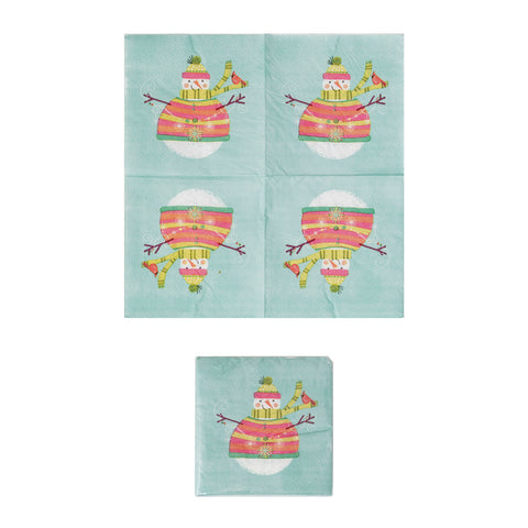 Paper Snowman Napkins