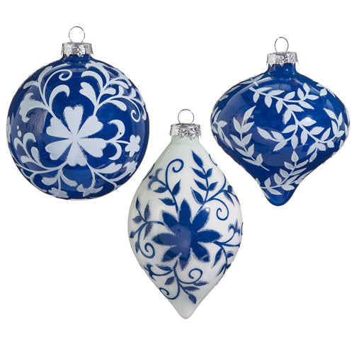 *Blue and white Ornaments