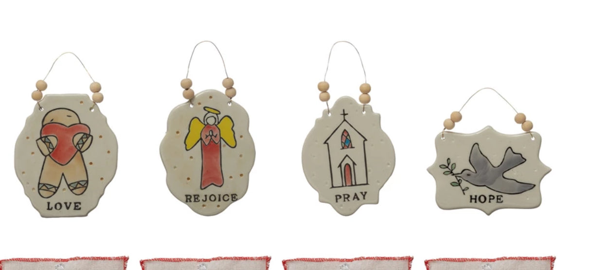 *STONEWARE ORNAMENTS