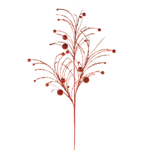 *Red glittered Spray