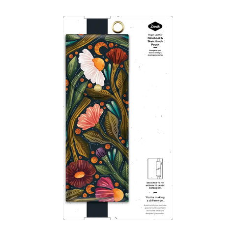 Nightsky Floral Art Pouch