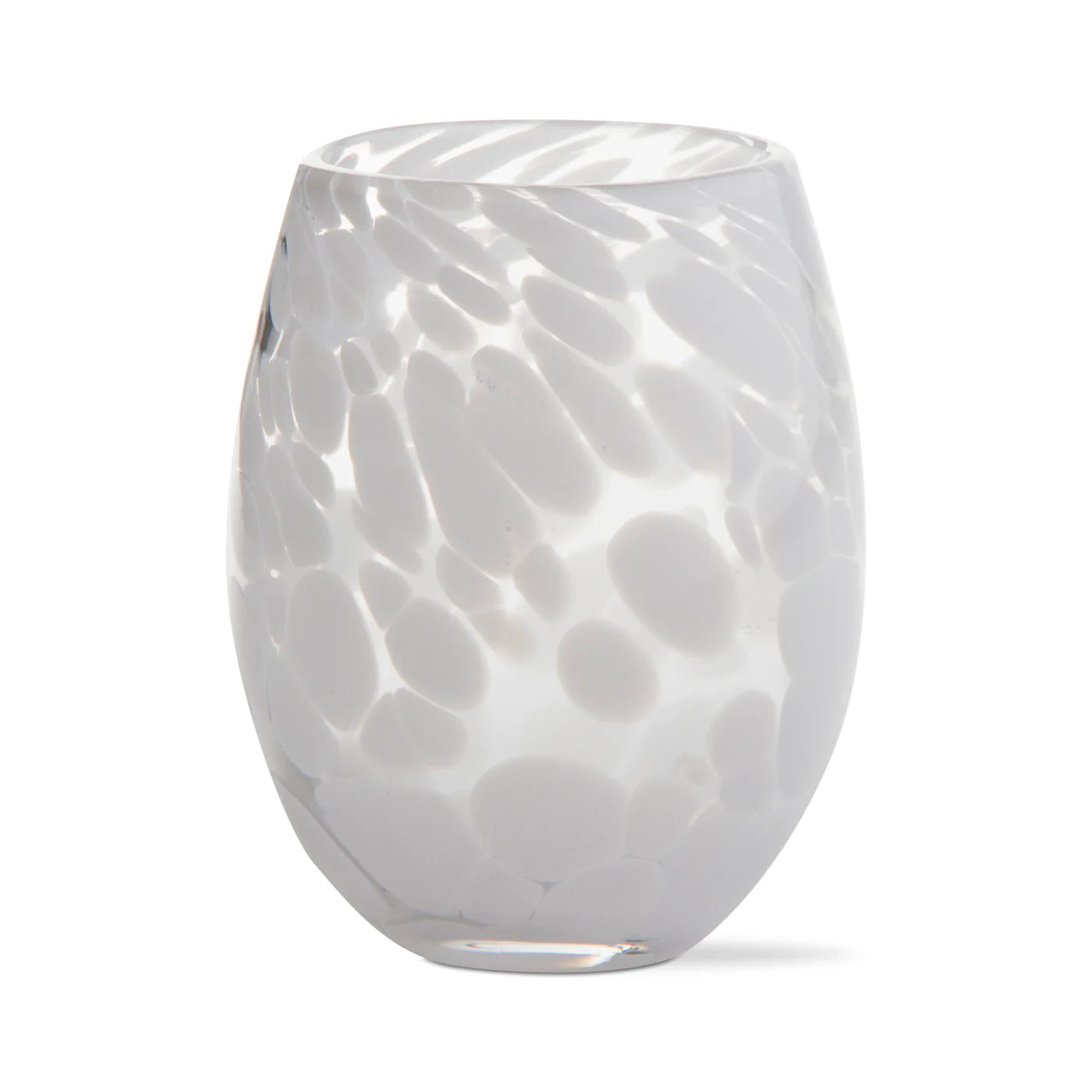 STEMLESS CONFETTI WHITE WINE GLASS