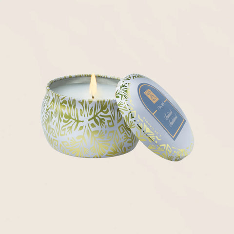 Sunkissed Sandalwood - Printed Travel Tin Candle