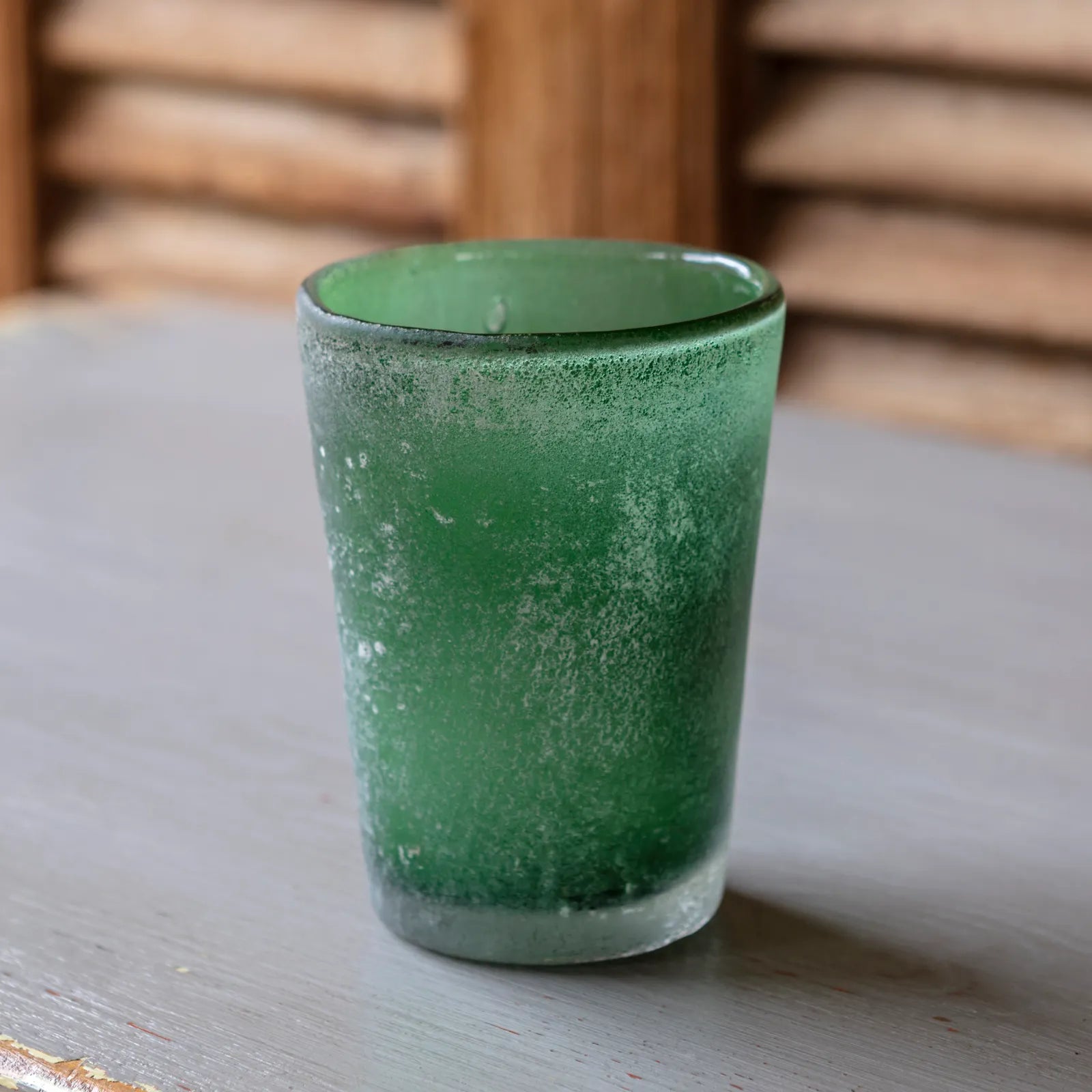 Verde Aged Glass Vase