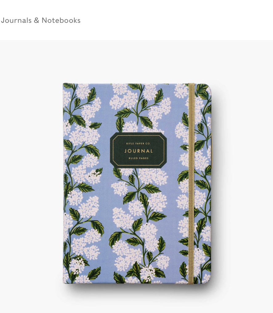 Hydrangea Journal w/ Pen