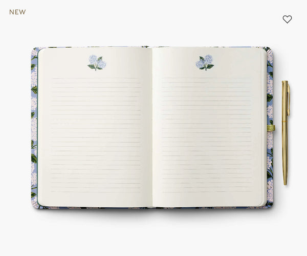 Hydrangea Journal w/ Pen