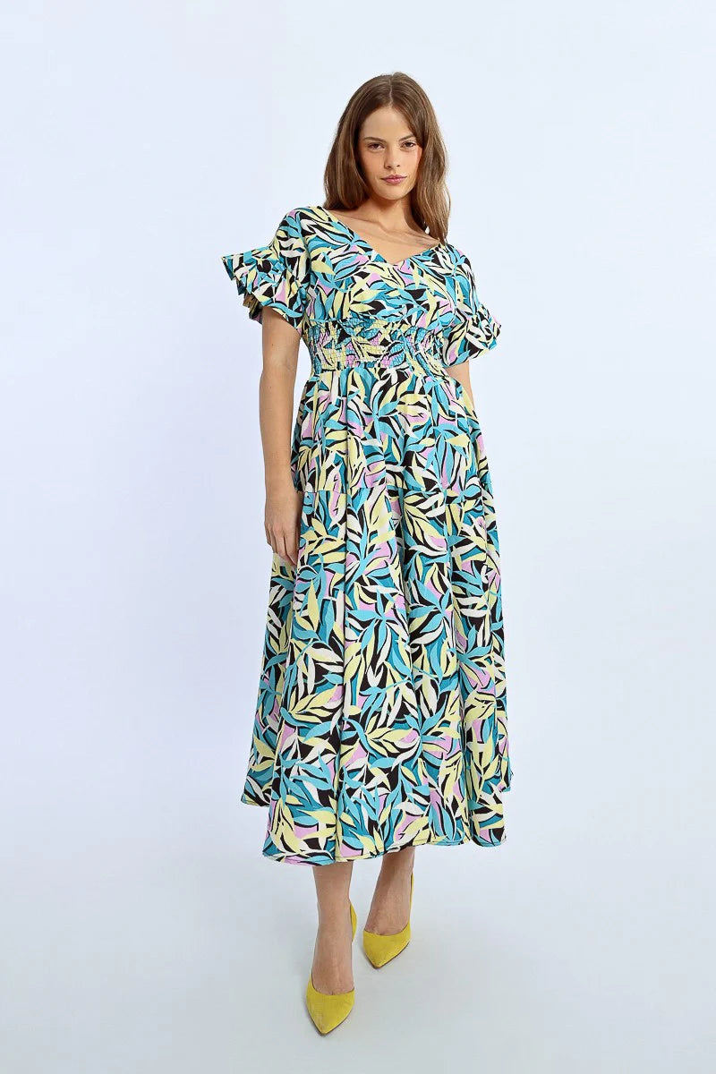 Ruffle Long Dress
