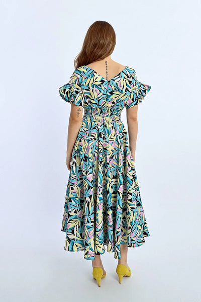 Ruffle Long Dress