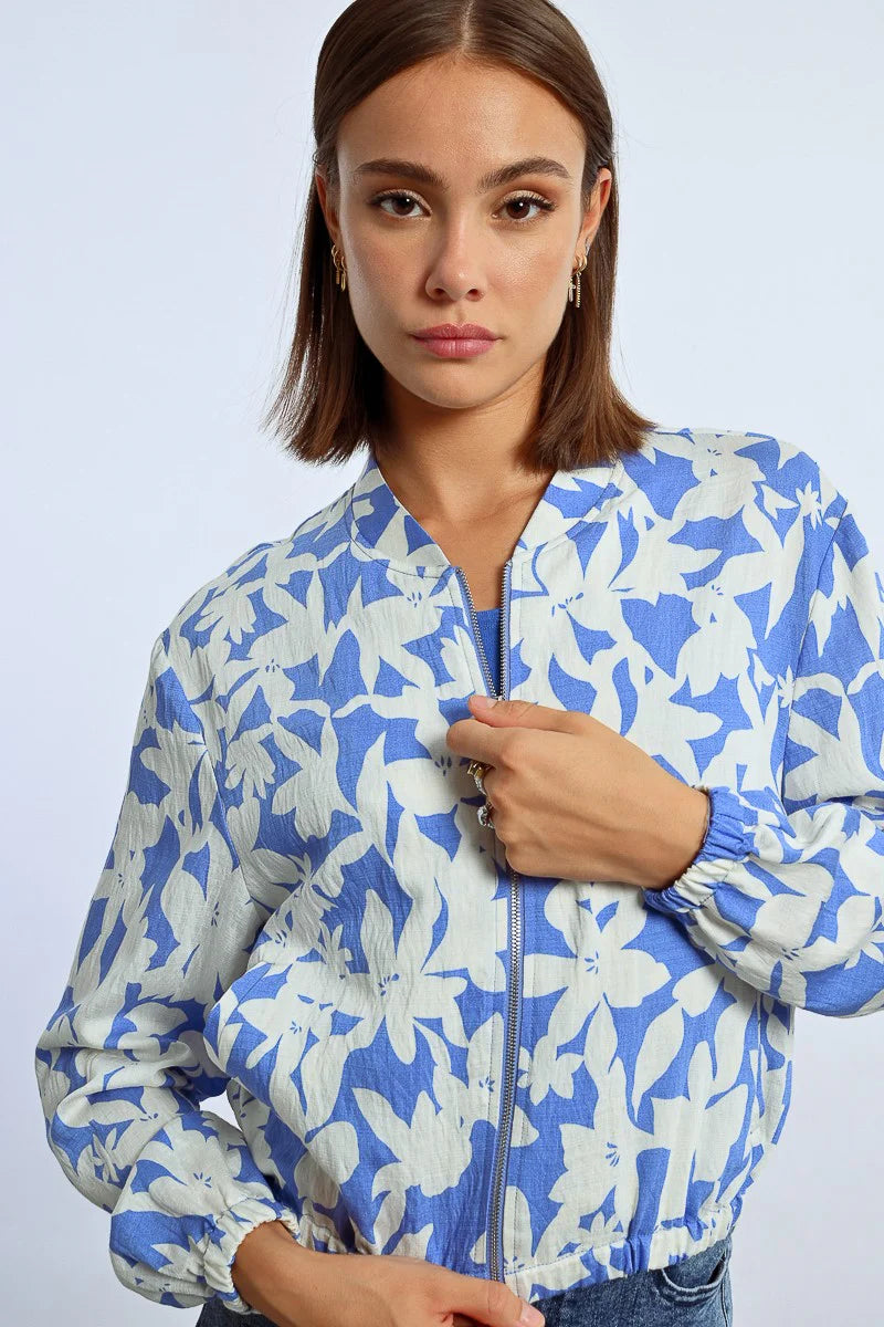 Printed Bomber Jacket