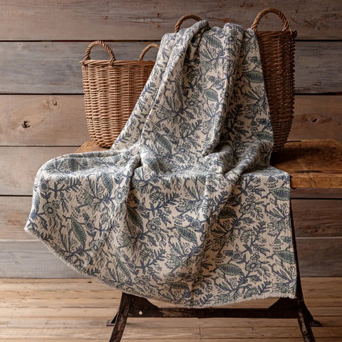 Cornflower Botanical Throw