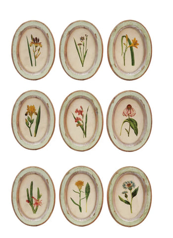 Oval Floral Frame