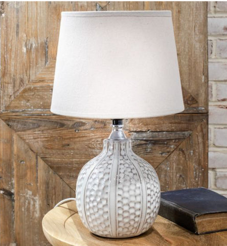 White Dimple Lamp