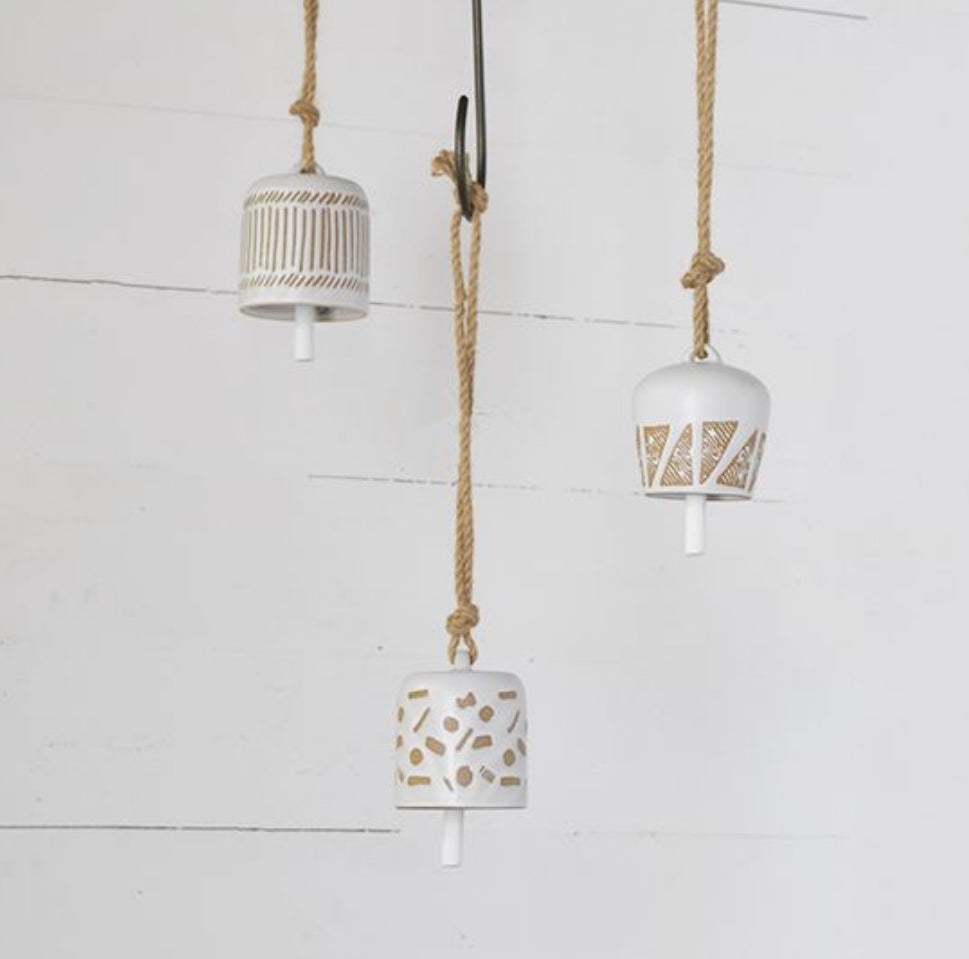 3 ASST. HANGING CERAMIC CHIMES