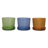 Hand Blown Glass Planter