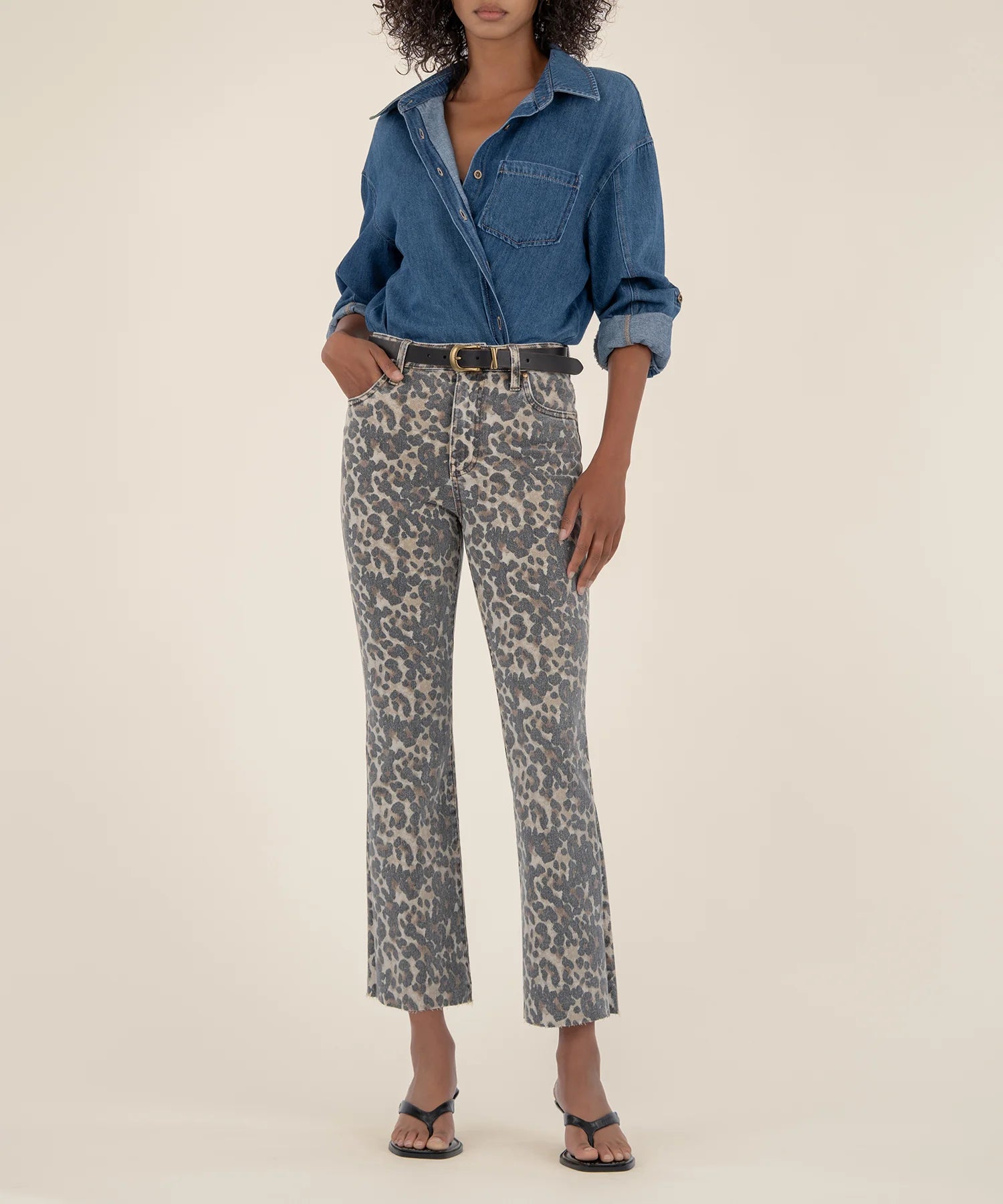 Kelsey Leopard Jean