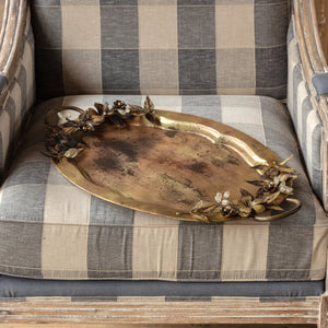 Jeweled Gold Tray