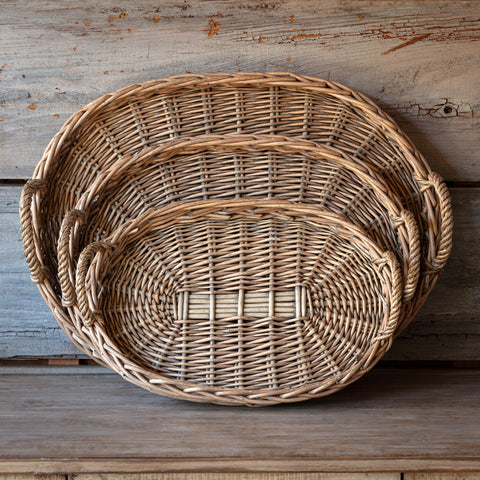 Woven Grape Trays Set 0f 3