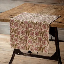 Clematis Botanical Print Cotton Dish Towel