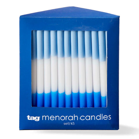 Hannukka Blue Taper Candles