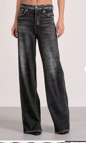 Joy Faux Jean Black