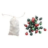RED AND GREEN MERCURY GLASS ORNAMENTS