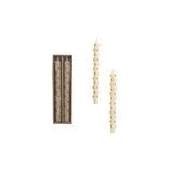 GOLD DOT TAPER CANDLE SET