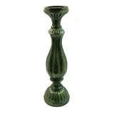 Green mercury glass pillar holders 2 sizes