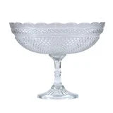 Pressed glass footed bowl