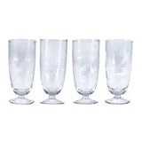 Hand Blown Stemmed Glasses