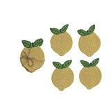 Beaded Lemon Coasters