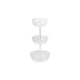 GLASS TIERED TRAY