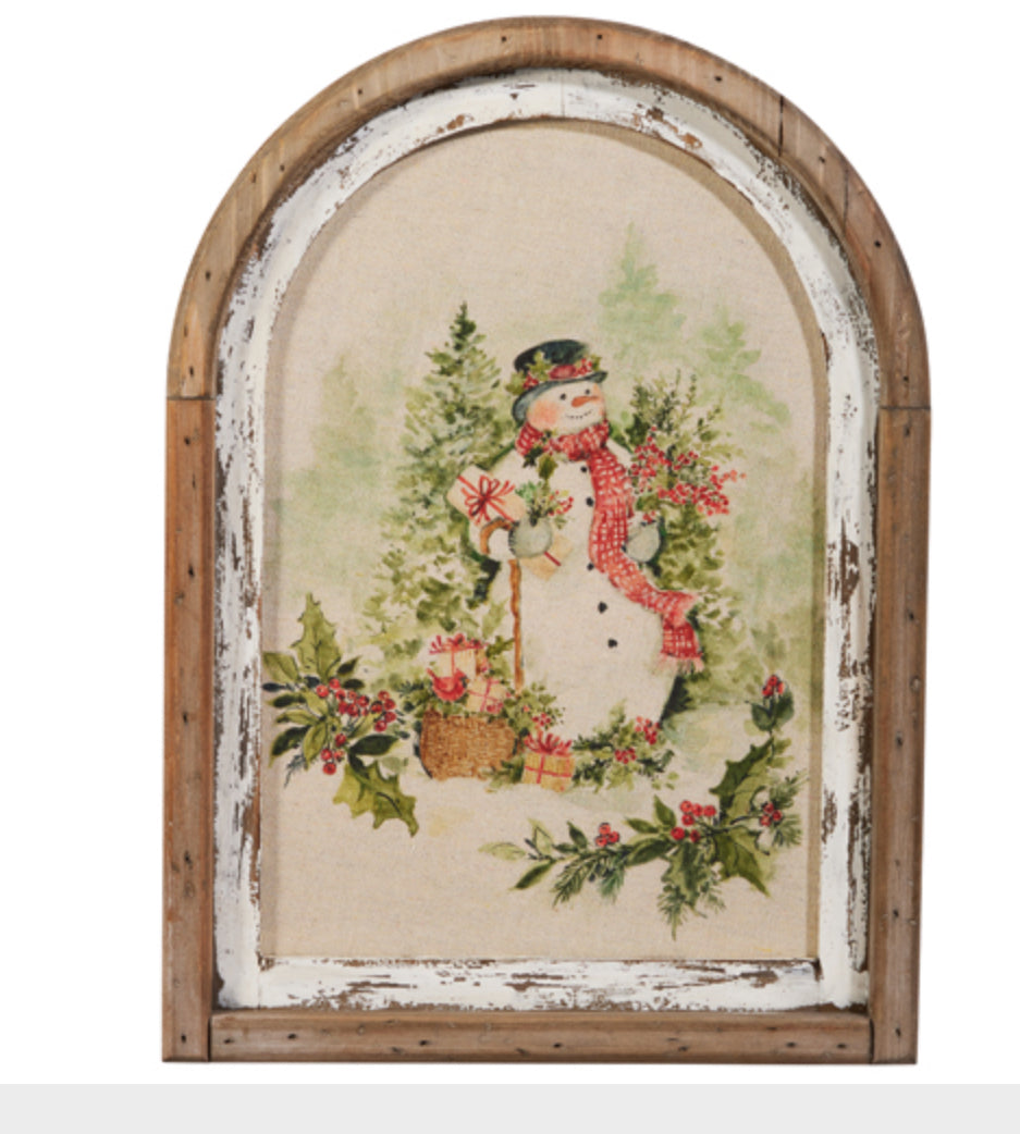 Snowman Framed Wall Art