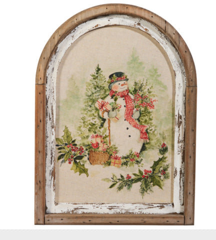 Snowman Framed Wall Art