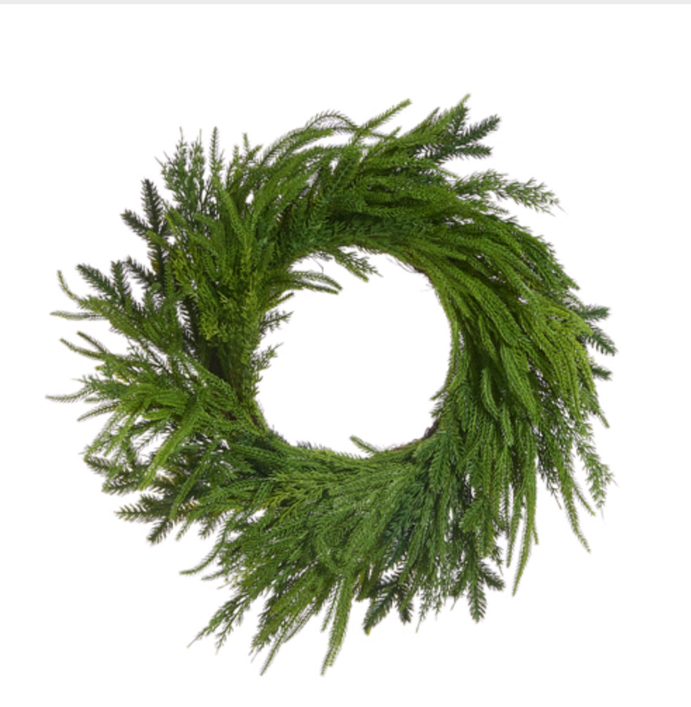 24” mixed Cedar Wreath