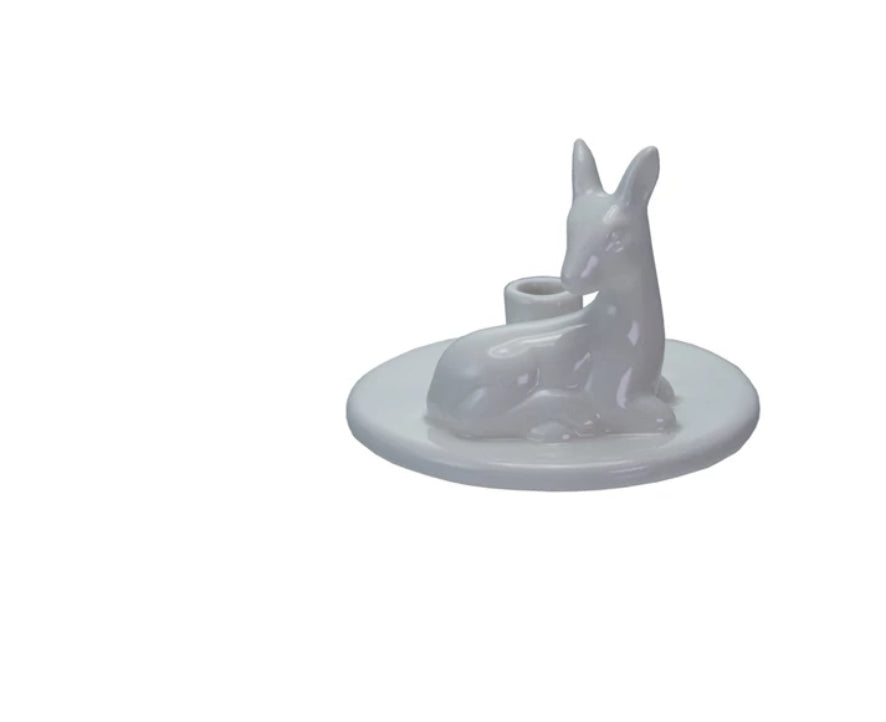 Ceramic Deer Taper Holder
