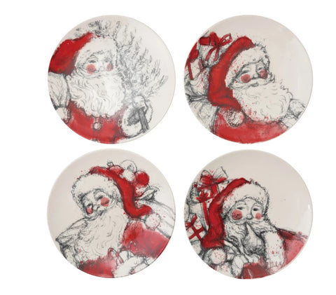 Santa 8” Plates