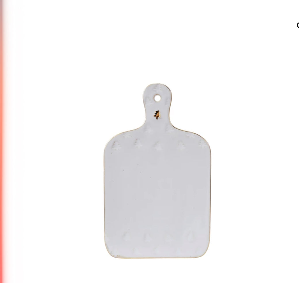 Stoneware Cheese Board w Tree