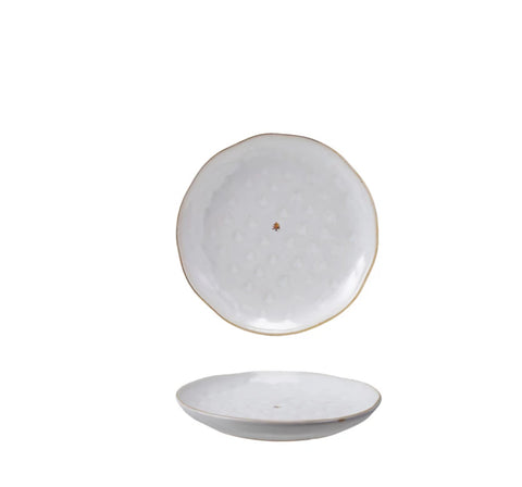 Stoneware Appy Plate w Tree