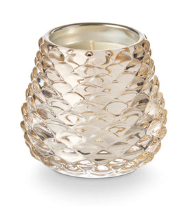 Winter White Pinecone Votive Candle