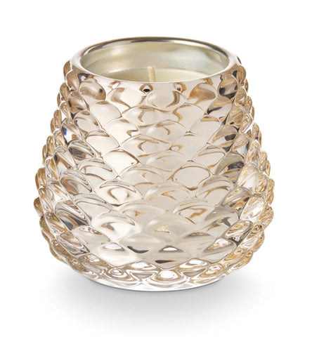Winter White Pinecone Votive Candle