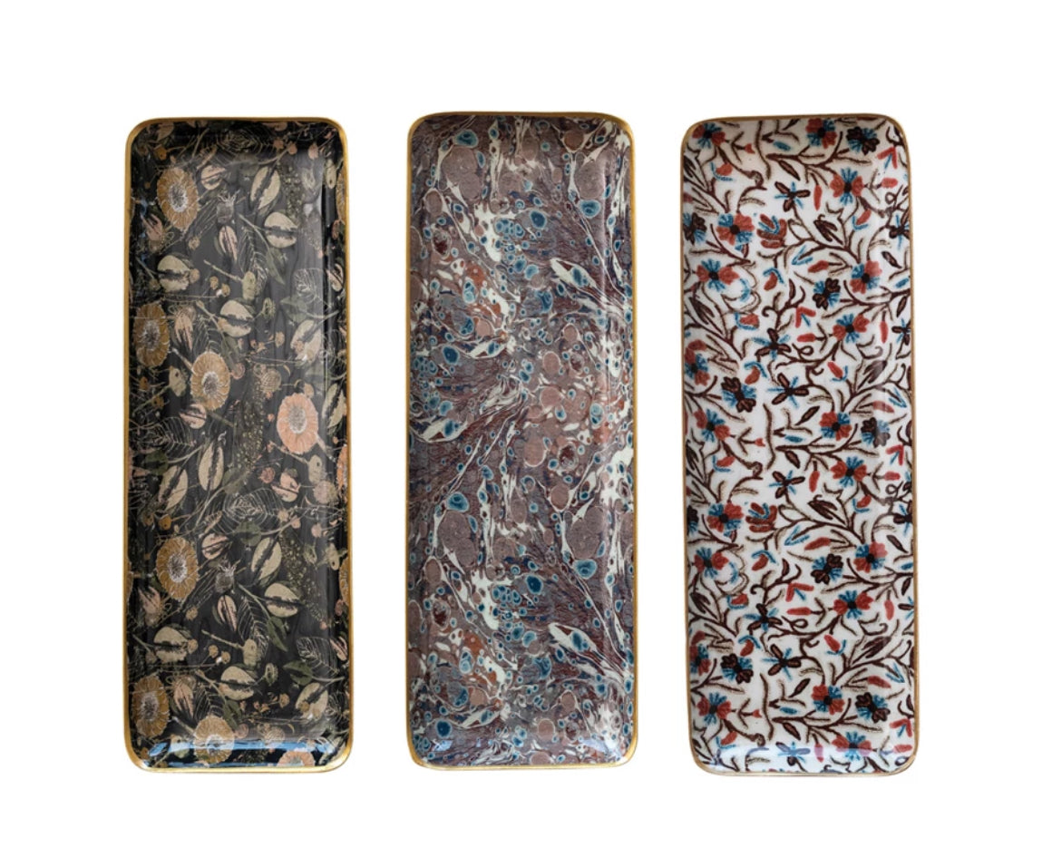 Enameled Metal Trays