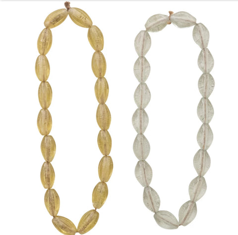 Glass Beads on Jute
