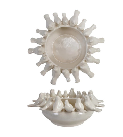 Bowl/Planter w Birds