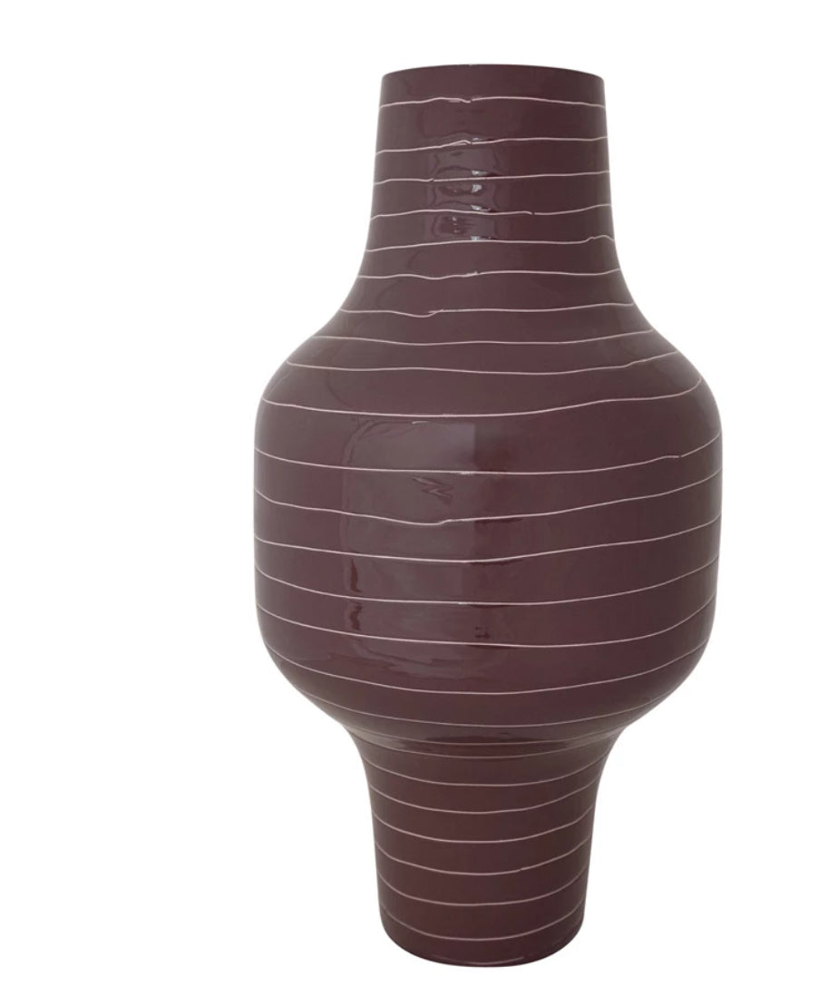 Tall Plum Vase
