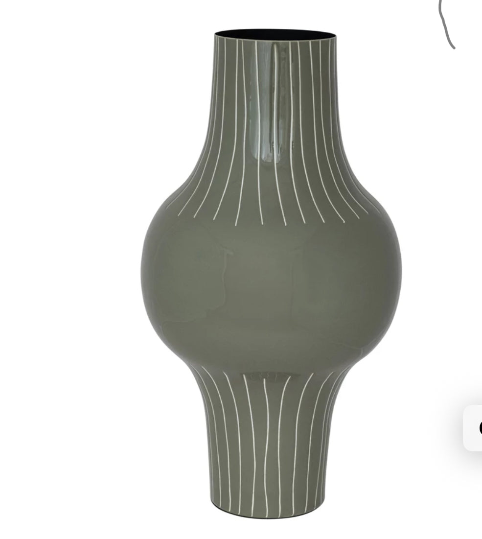 Grey Tall Vase