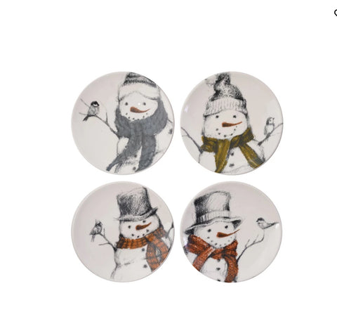 Snowman Appy Plates