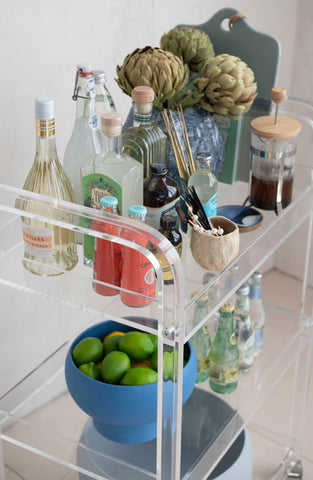 Acrylic Bar Cart