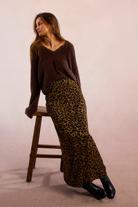 Chocolate Vneck Sweater